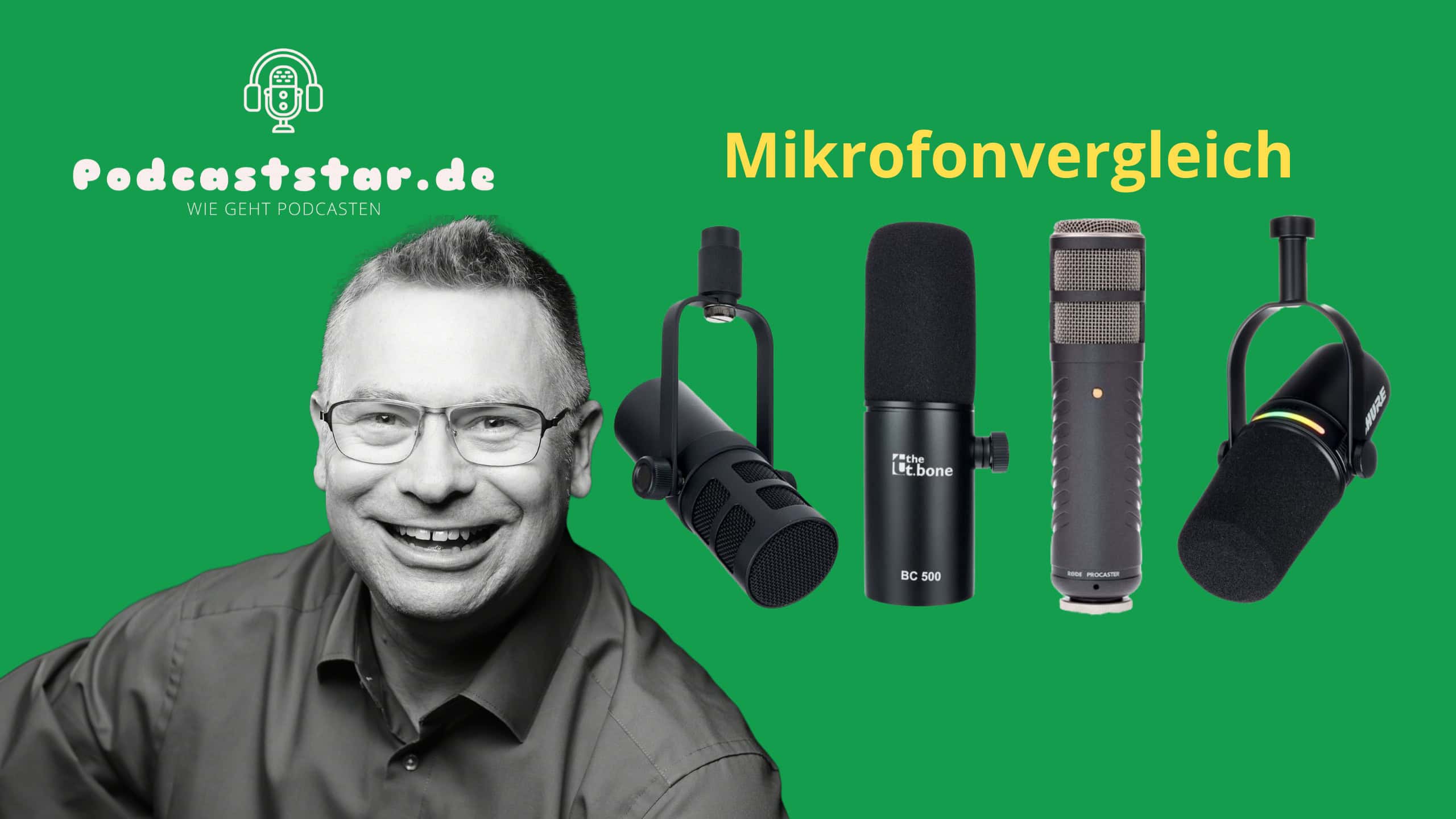 tbone MB7 Beta und tbone BC500 und Rode Procaster und Shure MV7